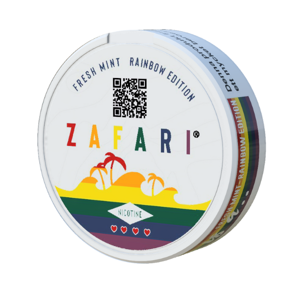 ZAFARI Fresh Mint Rainbow edition nicotine pouches
